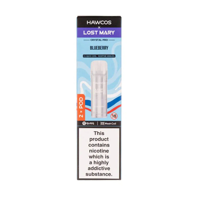Blueberry Hawcos x Lost Mary Crystal Pro Prefilled Pods