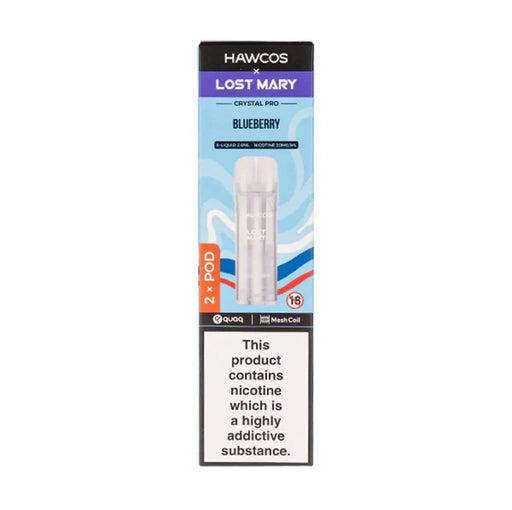 Blueberry Hawcos x Lost Mary Crystal Pro Prefilled Pods