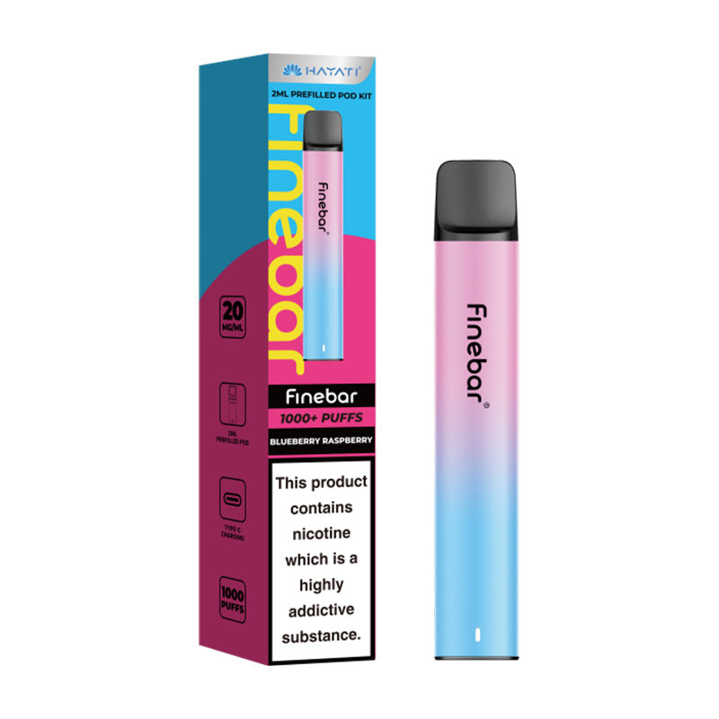 Blueberry Raspberry Hayati Finebar Prefilled Pod Kit