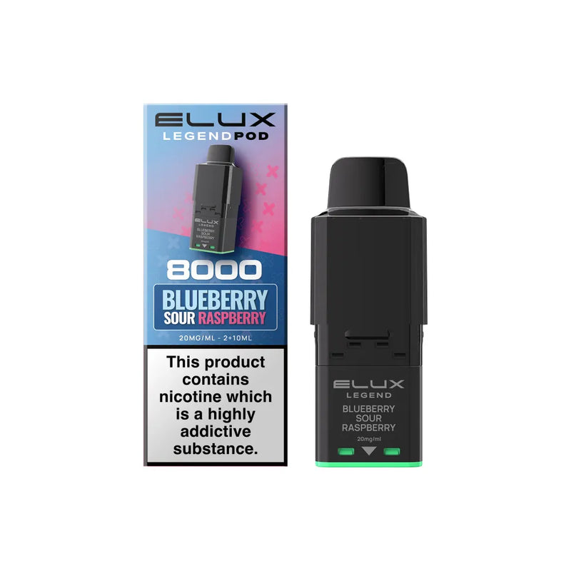 Blueberry Sour Raspberry Elux Legend 8000 Refill Pods