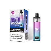 Blueberry Cherry Cranberry Crystal Galaxy Focus 6K Puffs Prefilled Pod Kit