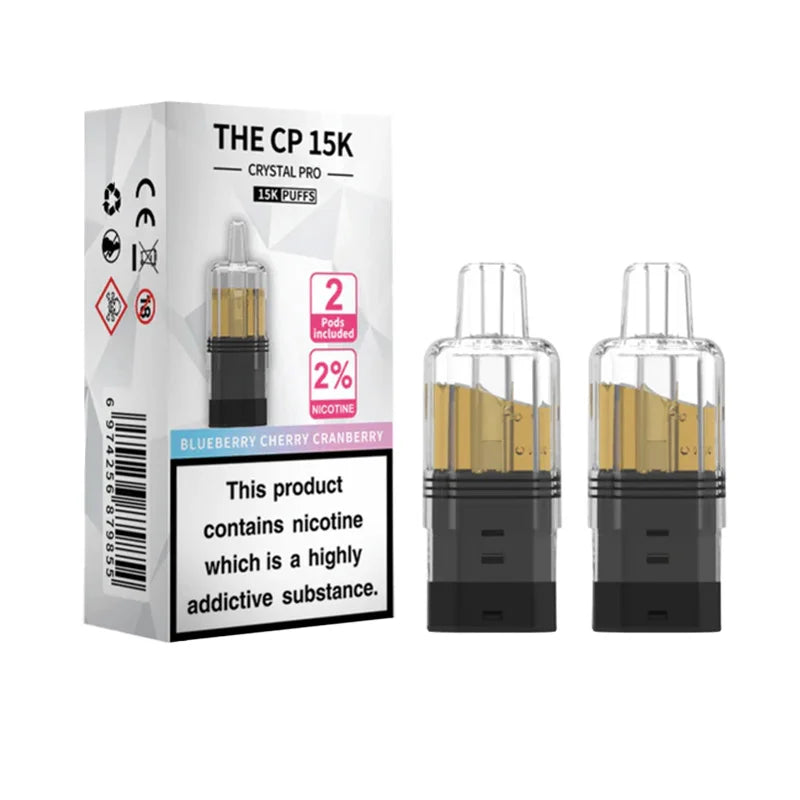 Blueberry cherry cranberry Crystal Pro CP 15K Prefilled Pods