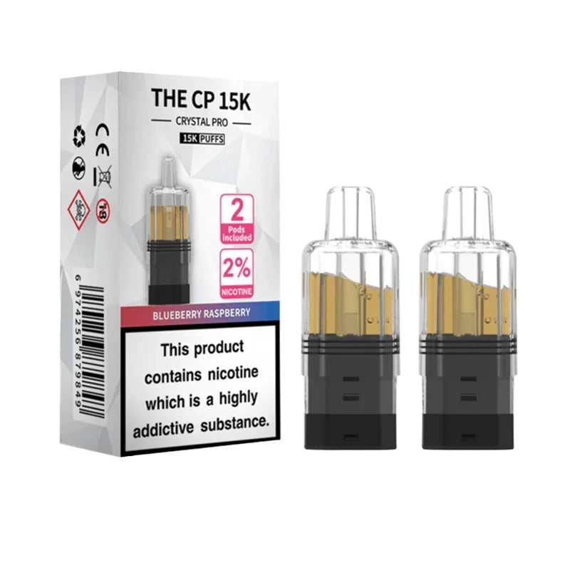 Blueberry Raspberry Crystal Pro CP 15K Prefilled Pods