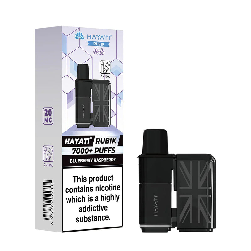 Blueberry Raspberry Hayati Rubik 7000 Prefilled Pods