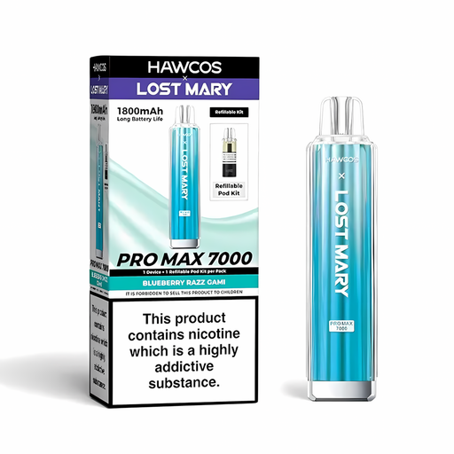  Blueberry Razz Gami Hawcos x Lost Mary Pro Max 7000 Prefilled Pod Kit