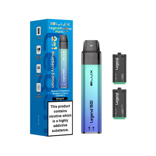 Blueberry edition Elux Legend 1500 2 in 1 Prefilled Pod Kit