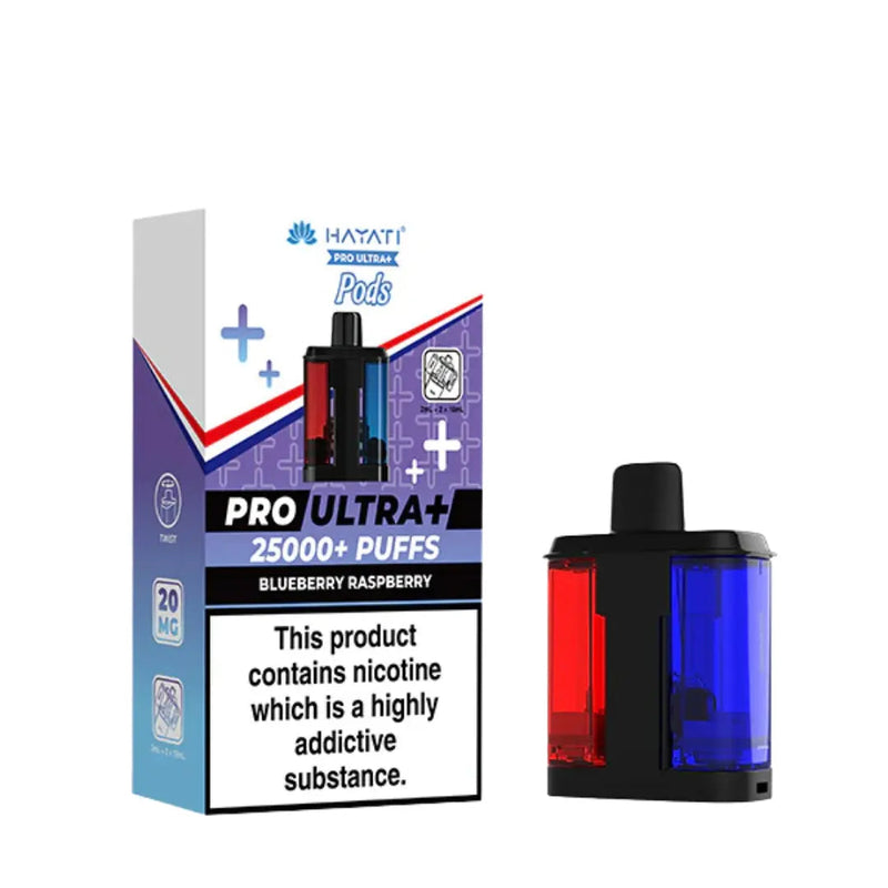 Blueberry raspberry Hayati Pro Ultra Plus 25000 Prefilled Pods