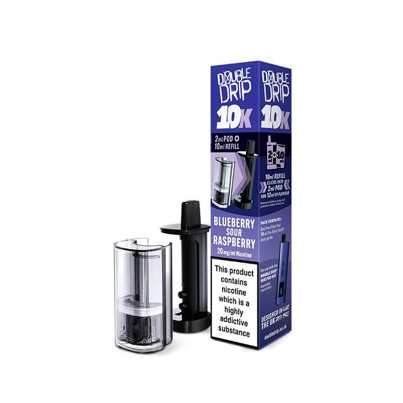 Blueberry sour Double drip 10K Prefilled pods