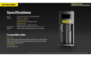 Nitecore Ci2 Dual Slot Universal Battery Charger specifcations