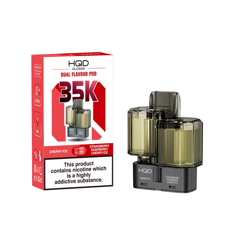 HQD Glow Air 35k, 35000 Puffs Prefilled Refill Pods