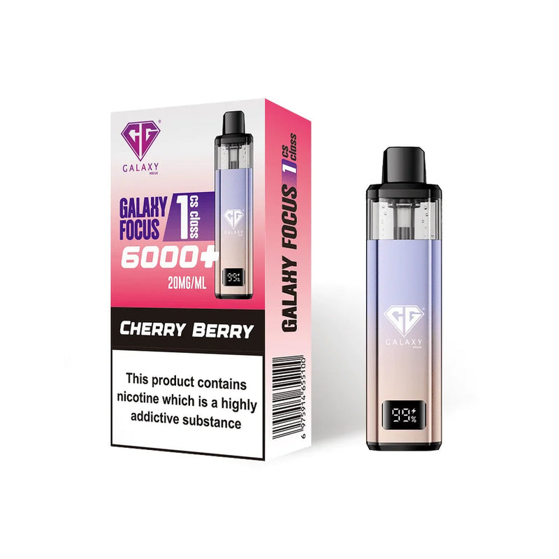 Cherry Berry Crystal Galaxy Focus 6K Puffs Prefilled Pod Kit