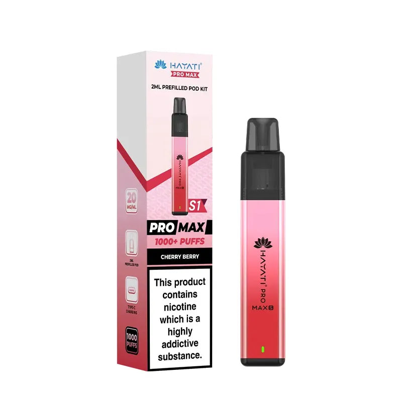 Cherry Berry Hayati Pro Max S1 Prefilled Pod Kit