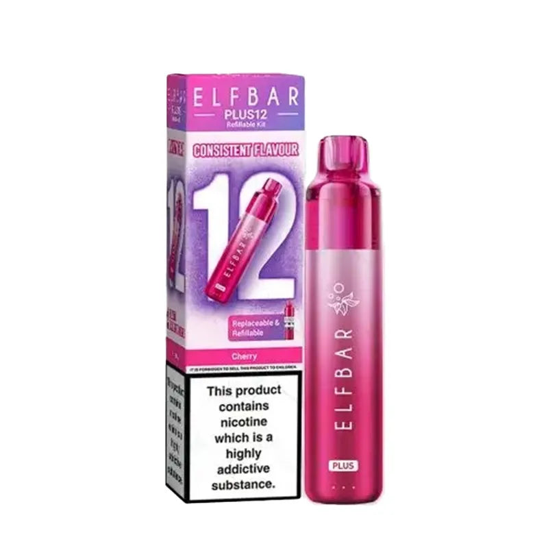 Cherry Elf Bar Plus 12 Prefilled Pod Kit