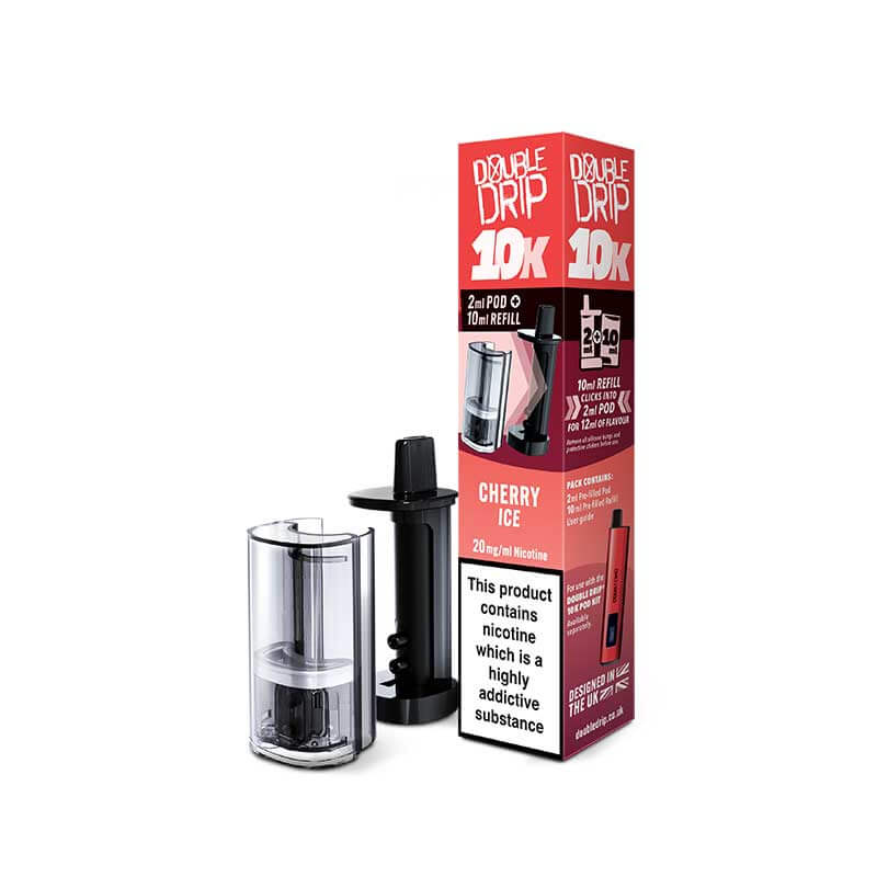 Cherry Ice Double drip 10K Prefilled pods