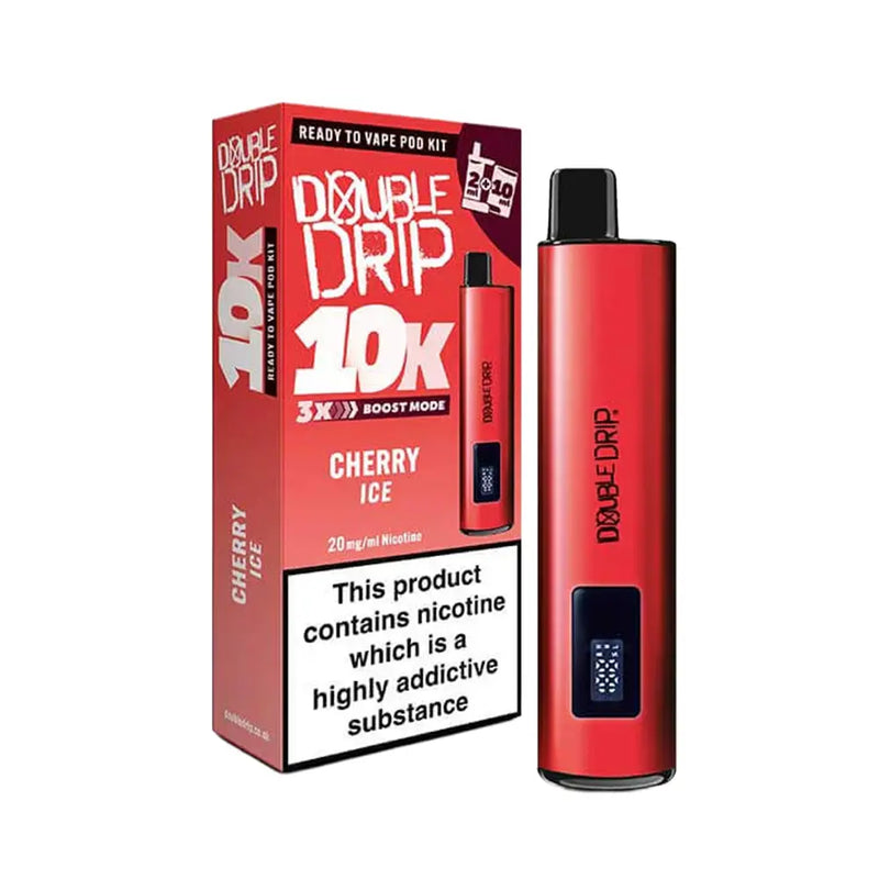 Cherry ice Double Drip 10K Prefilled Pod Kit