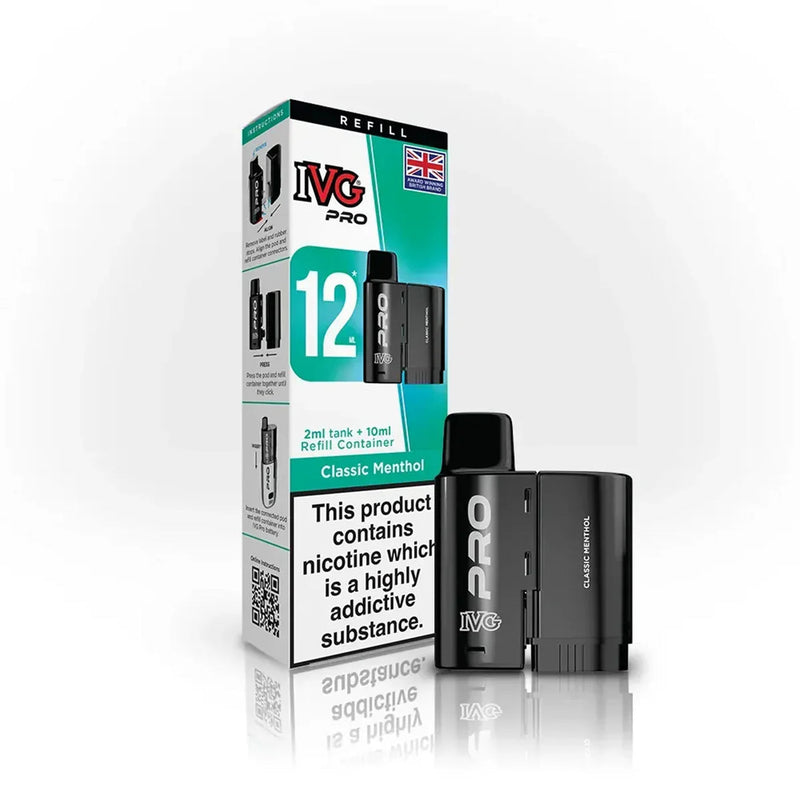 Classic Menthol  Ice IVG Pro 12 Prefilled Pods