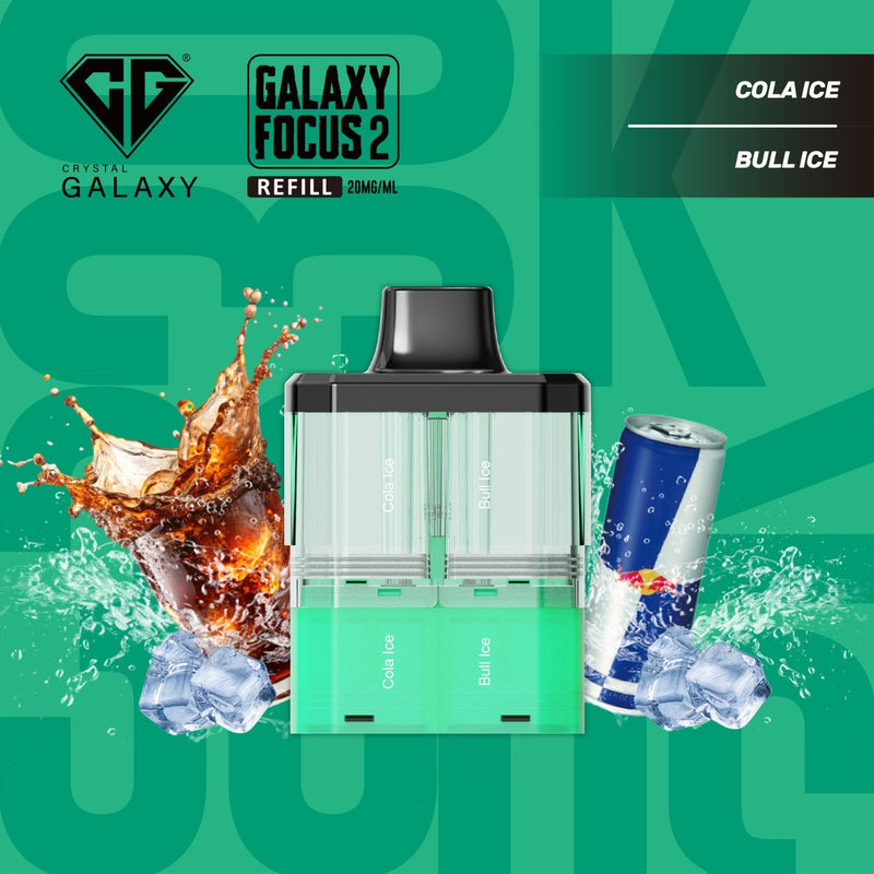 Cola Ice and Bull Ice Crystal Galaxy Focus 2 30K Prefilled Pods
