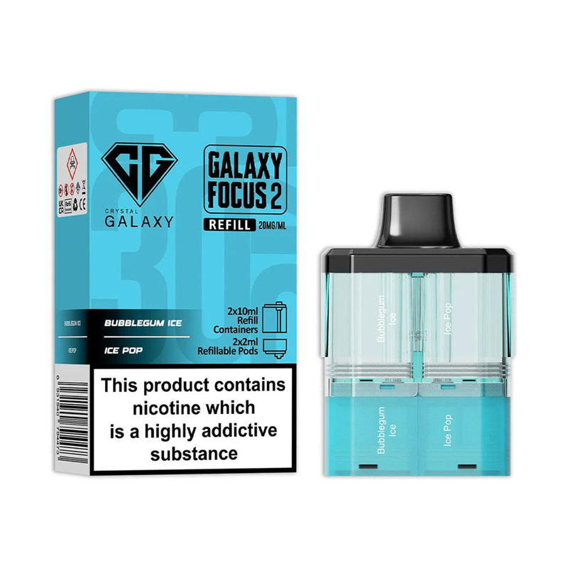 Bubblegum Ice Ice Pop Crystal Galaxy Focus 2 Prefilled Pods