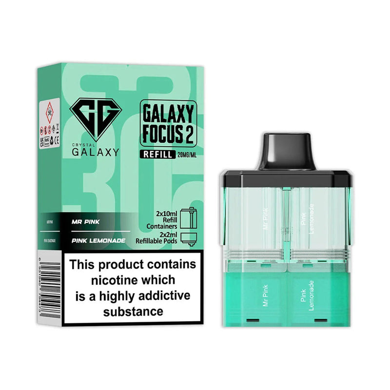 Mr Pink Pink Lemonade Crystal Galaxy Focus 2 Prefilled Pods