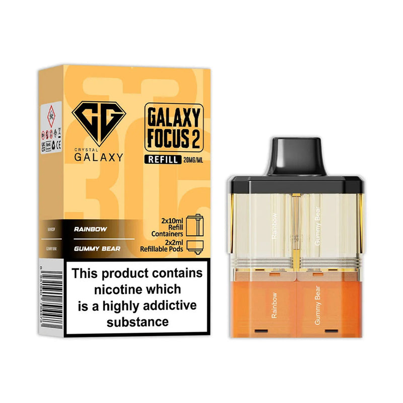 Rainbow Gummy Bear Crystal Galaxy Focus 2 Prefilled Pods