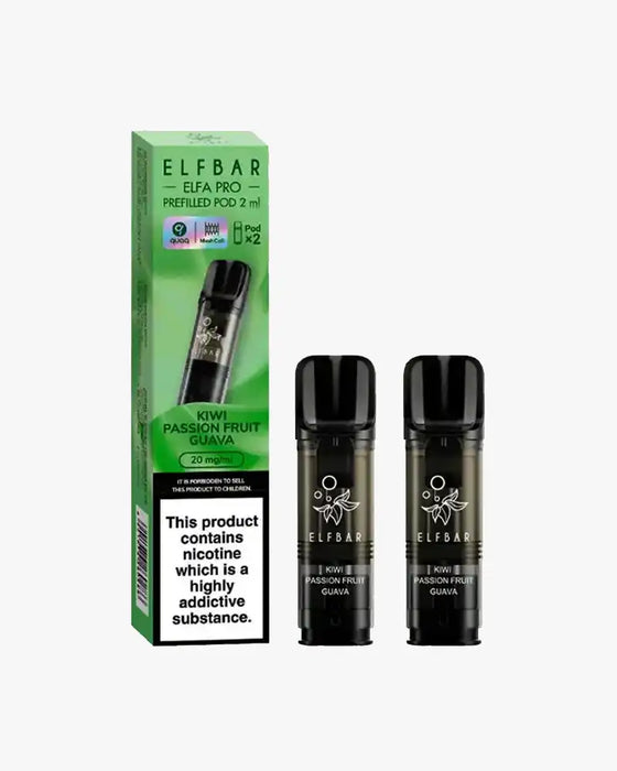 Elf Bar Elfa PRO Prefilled Vape Pods Kiwi Passionfruit Guava