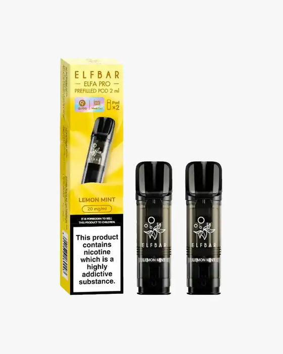 Elf Bar Elfa PRO Prefilled Vape Pods Lemon Mint