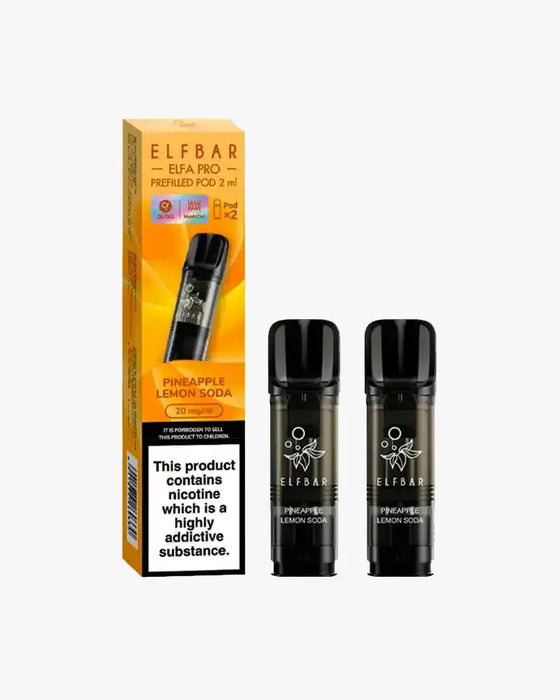 Elf Bar Elfa PRO Prefilled Vape Pods Pineapple Lemon Soda