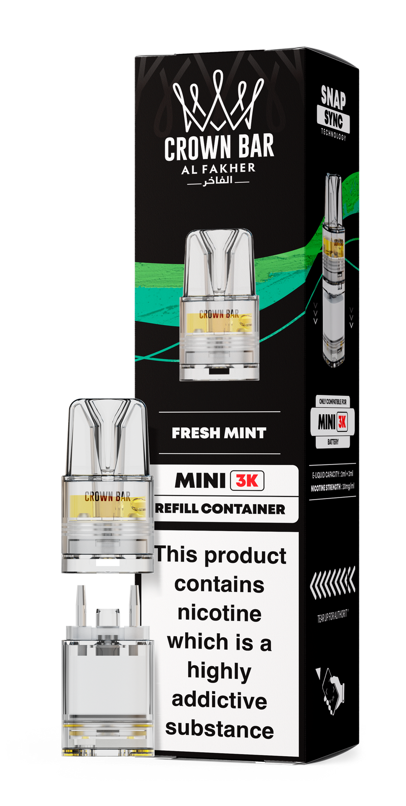 Al Fakher Crown Bar Mini 3K Refill Pods