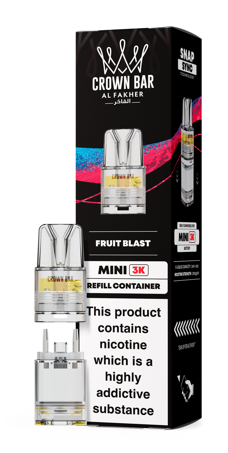 Al Fakher Crown Bar Mini 3K Refill Pods