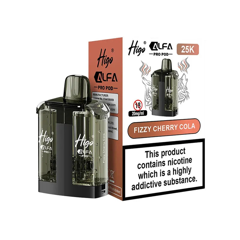 Fizzy Cherry Cola Huba Huba Higo Alfa Pro 25K Pods
