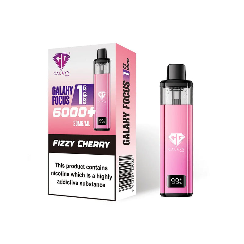 Fizzy Cherry Crystal Galaxy Focus 6K Puffs Prefilled Pod Kit
