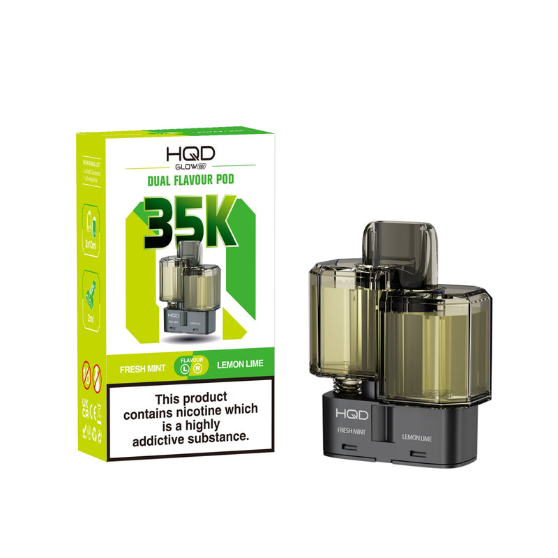 HQD Glow Air 35k, 35000 Puffs Prefilled Refill Pods