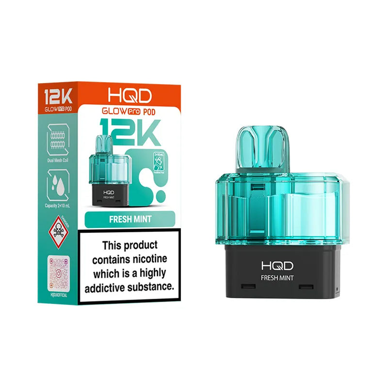 Fresh mint HQD Glow Pro 12K Prefilled Pods