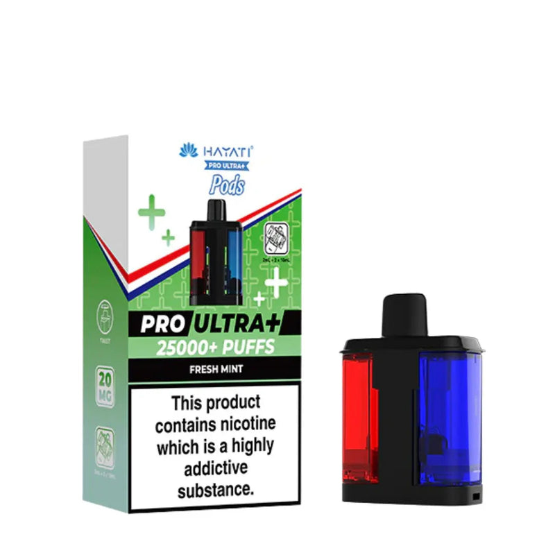 Fresh mint Hayati Pro Ultra Plus 25000 Prefilled Pods