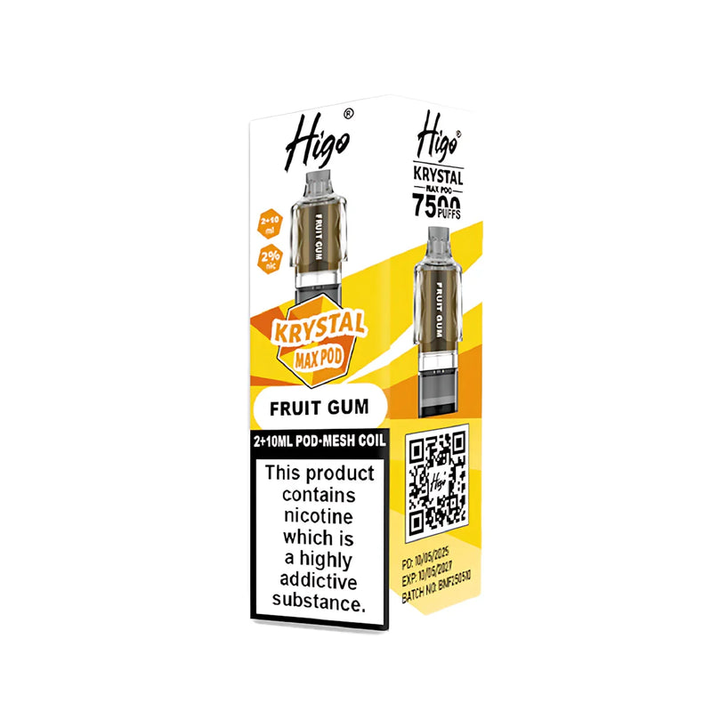 Fruit Gum Higo Krystal Max 7500 Prefilled Pods