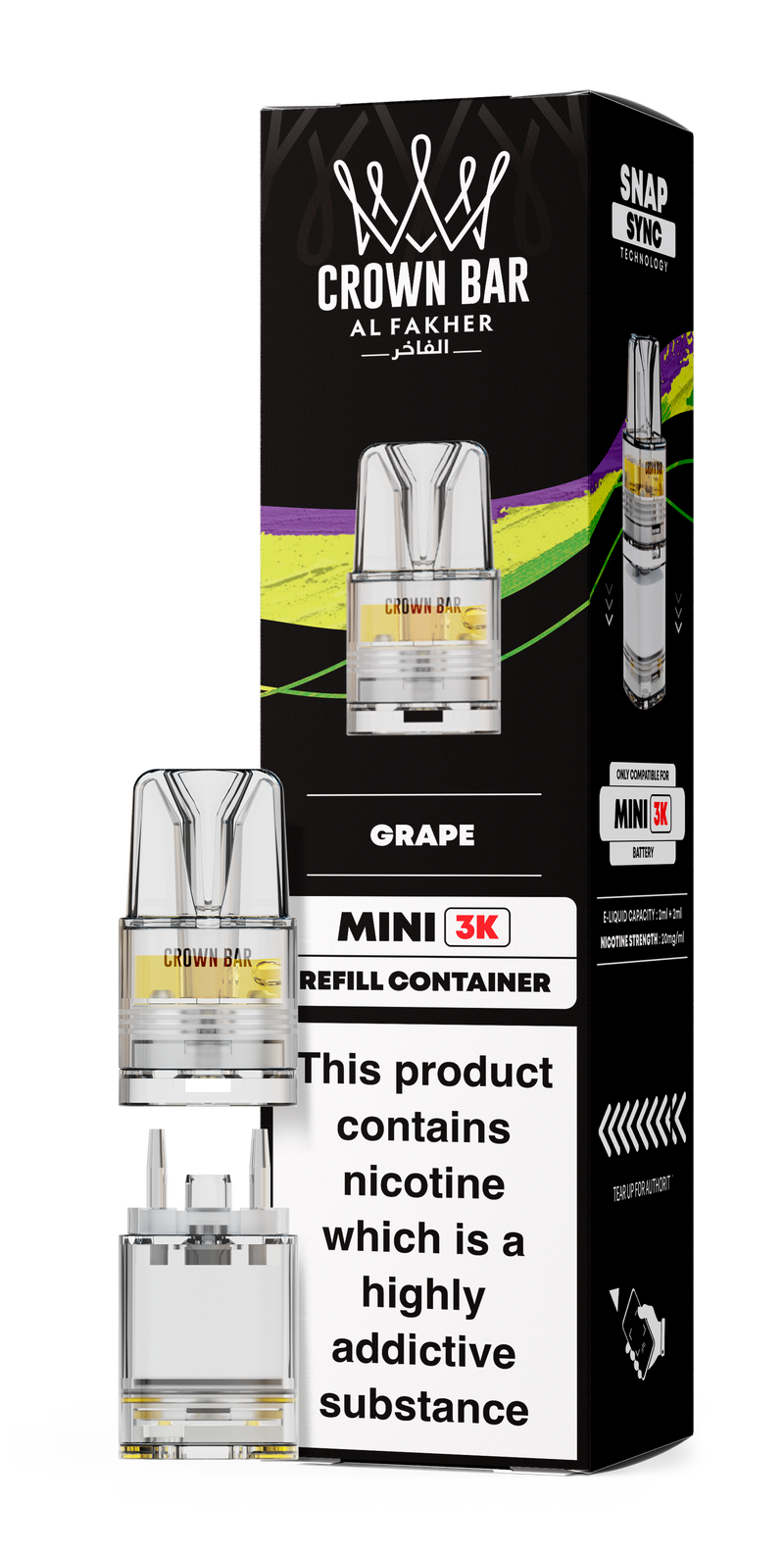 Al Fakher Crown Bar Mini 3K Refill Pods