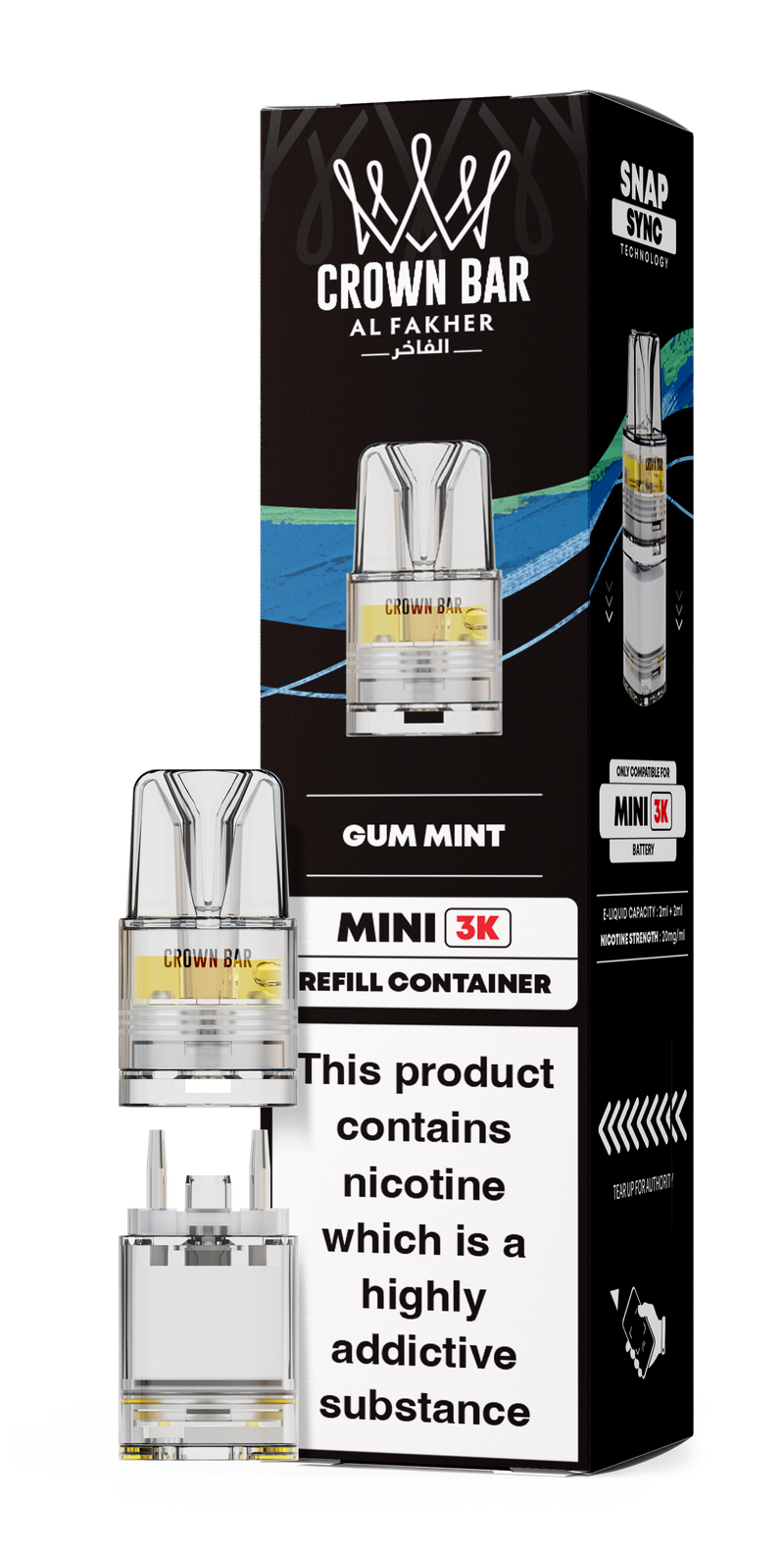 Al Fakher Crown Bar Mini 3K Refill Pods