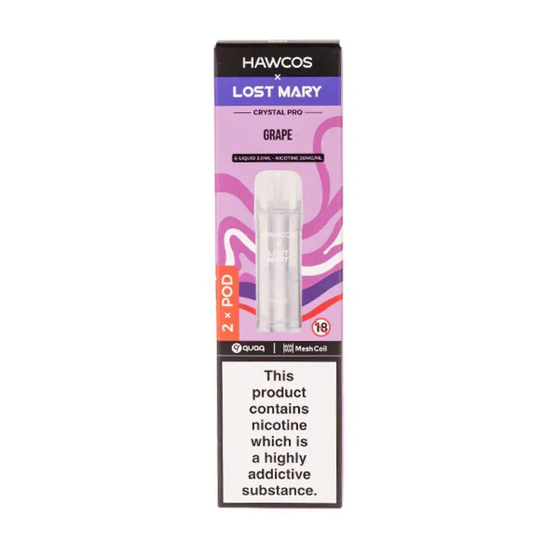 Grape Hawcos x Lost Mary Crystal Pro Prefilled Pods