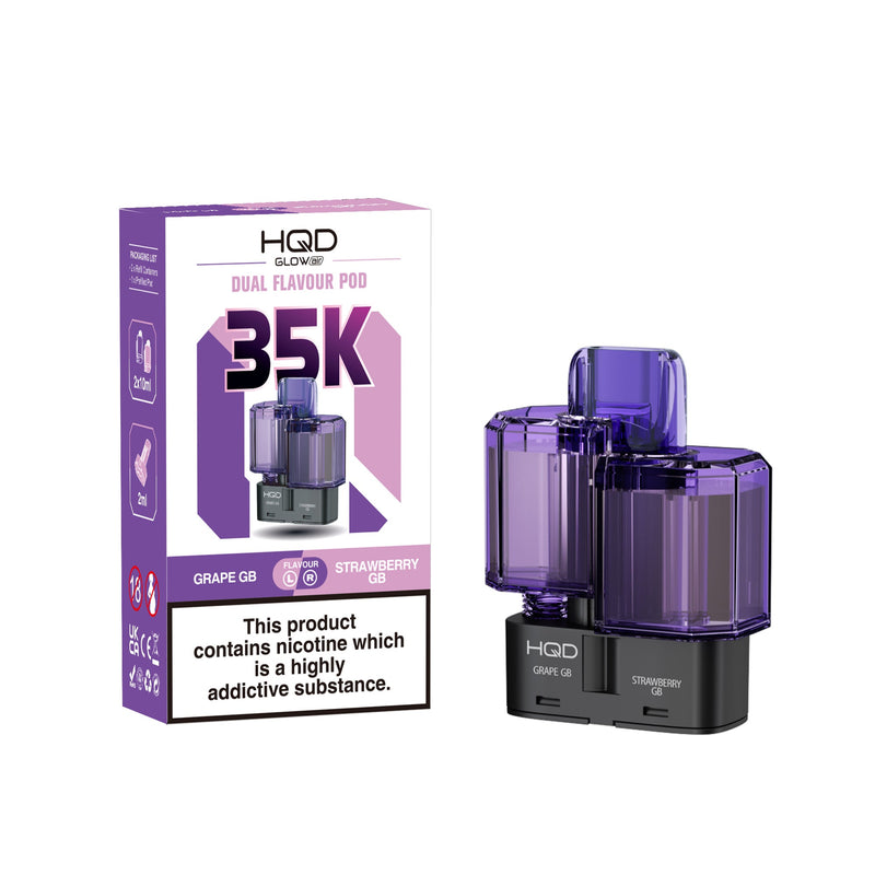 HQD Glow Air 35k, 35000 Puffs Prefilled Refill Pods