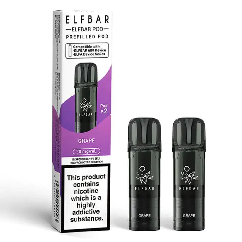 Grape Elf Bar 600 Prefilled Pods