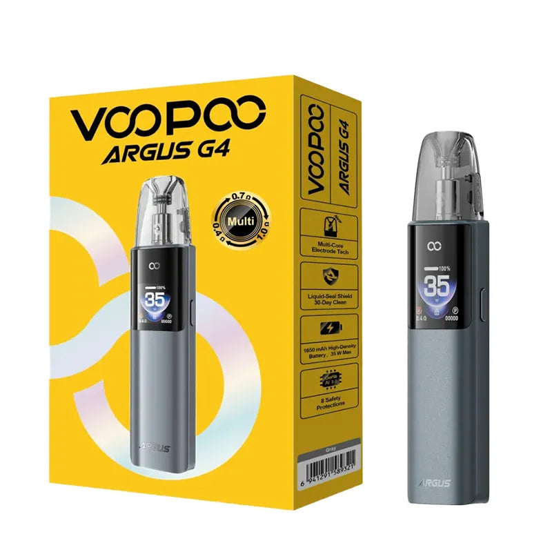Grey Voopoo Argus G4 Pod Kit - Vape Sites
