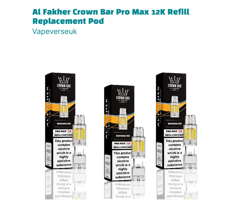 Al Fakher Crown Bar Pro Max 12K Refill Replacement Pod