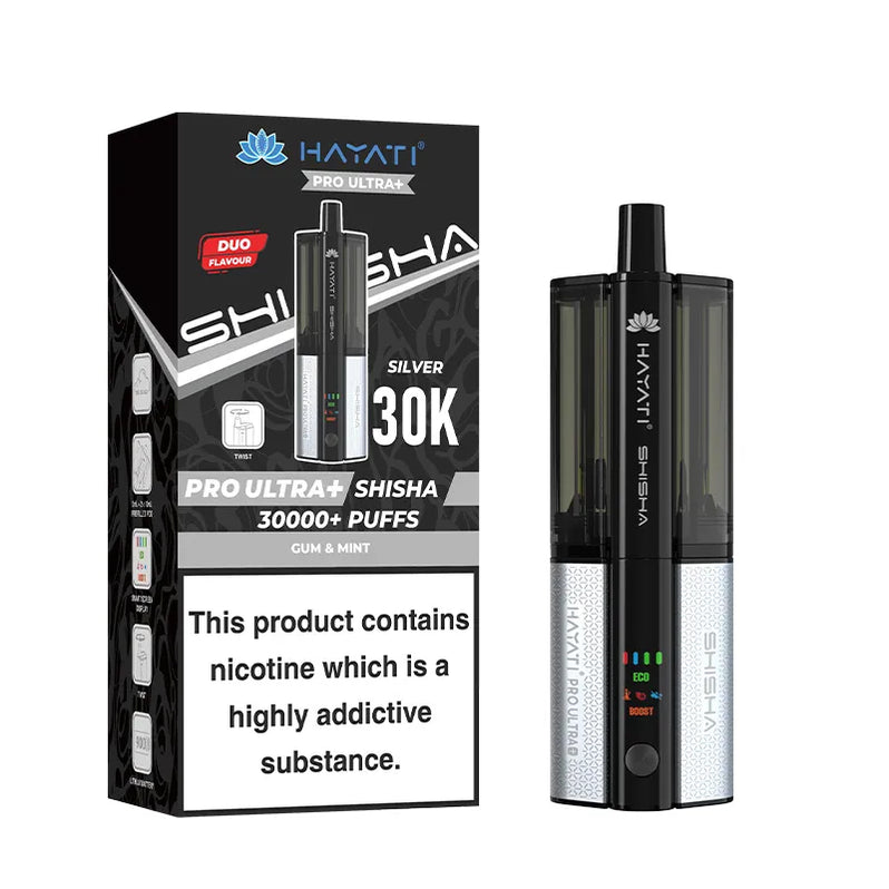 Grape & Mint Hayati  Pro Ultra Plus Shisha 30K Pod Kit