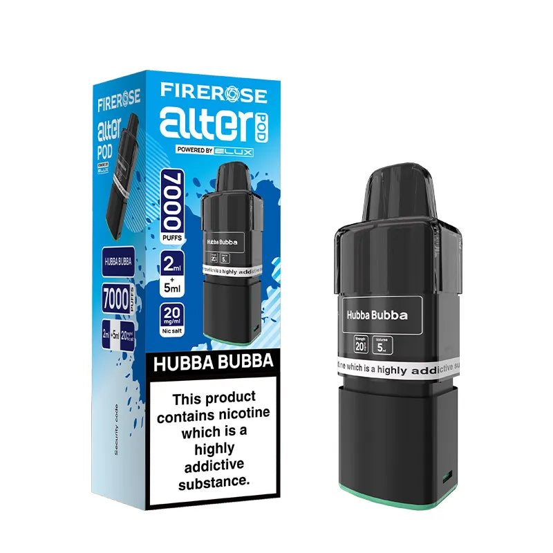 Hubba Hubba Elux Firerose Alter 7000 Prefilled Pods