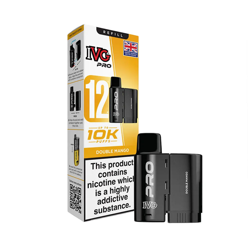 IVG PRO 12, 10k puffs refill/Replacement pods