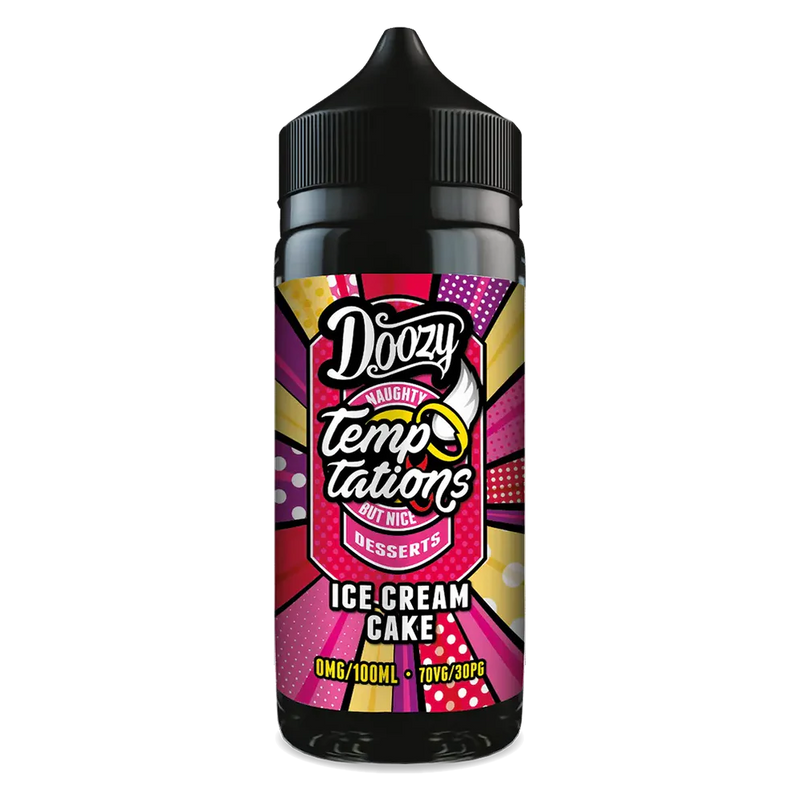Doozy Vape Temptations Ice Cream Cake 100ml Shortfill E-Liquid