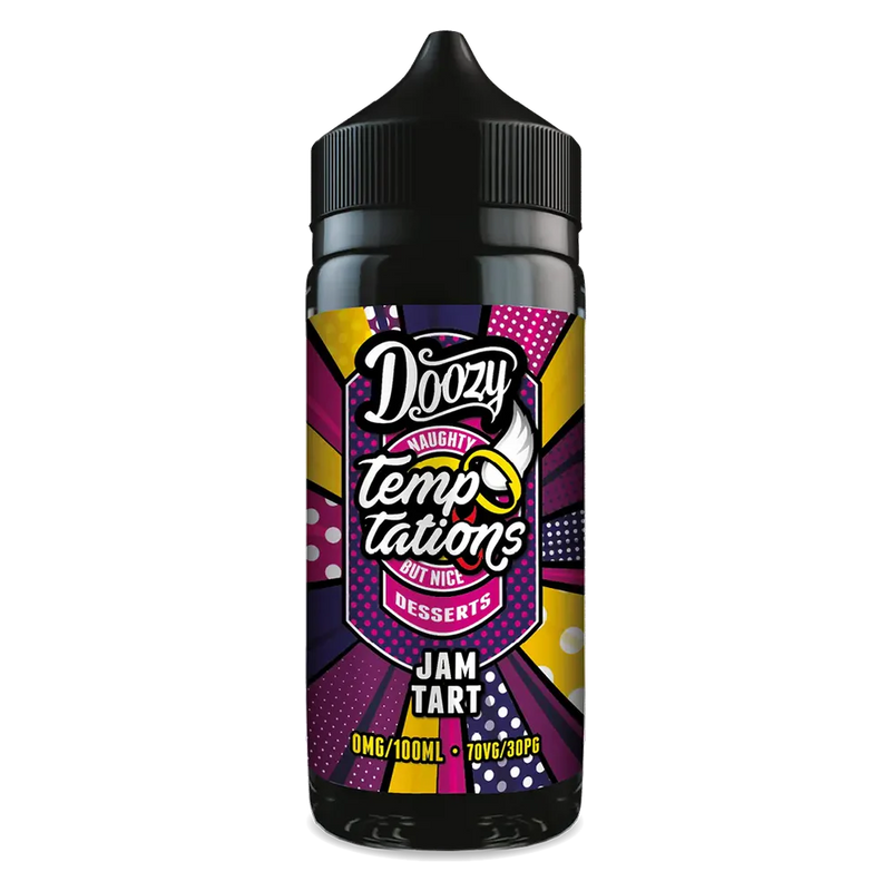Doozy Vape Temptations Jam Tart 100ml Shortfill E-Liquid