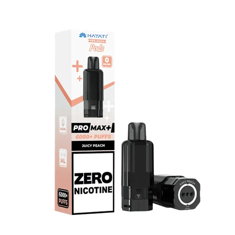 Juicy Peach Hayati Pro Max Plus 6000 Zero Nicotine Pod