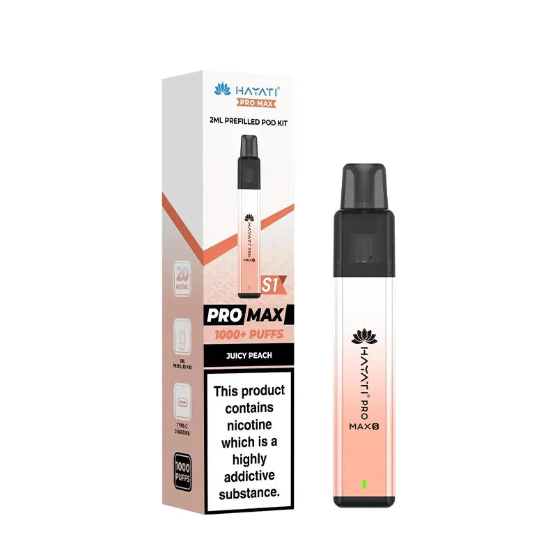 Juicy Peach Hayati Pro Max S1 Prefilled Pod Kit