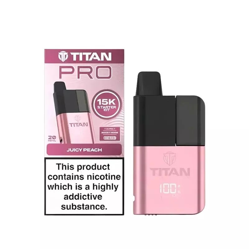 Juicy Peach Titan Pro 15K Prefilled Pod Kit